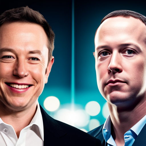 Elon Musk and Mark Zuckerberg side by side