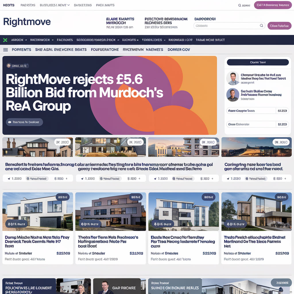 Rightmove Rejects £5.6 Billion Takeover Bid from Murdoch's REA Group