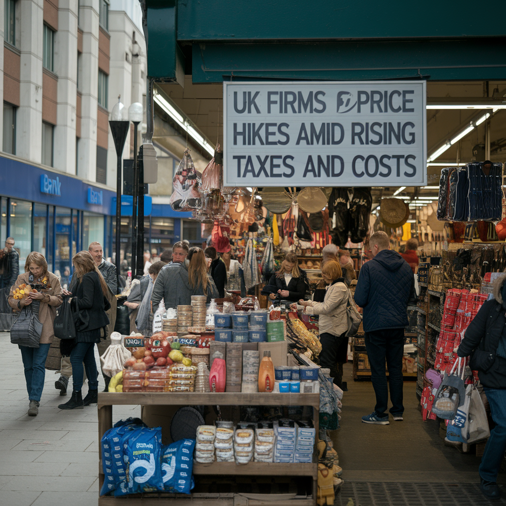 UK Businesses to Raise Prices Amid Cost and Tax Increases