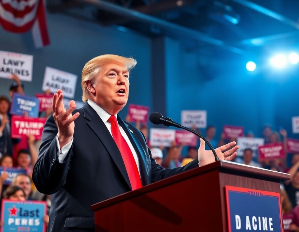 Donald Trump talking about UK