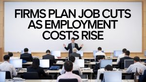 Firms plan job cuts as employment costs rise