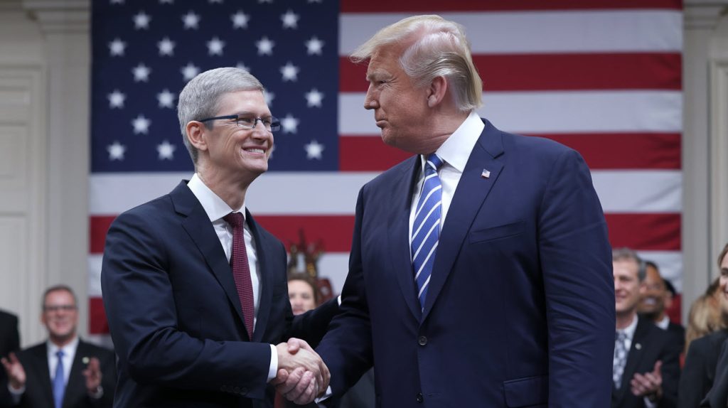 Tim Cook and Donald Trump